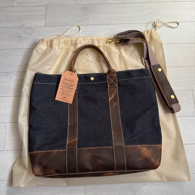 헤비츠 YAWL 데님 토트백