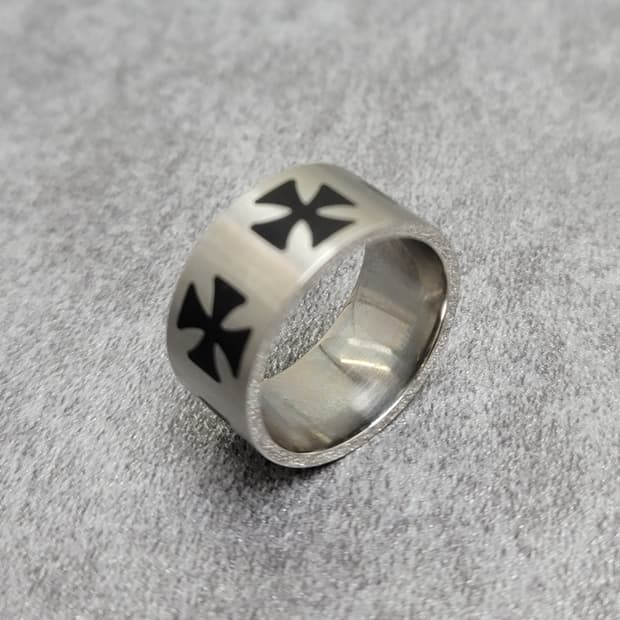 black cross ring