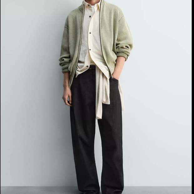 자라 니트 가디건