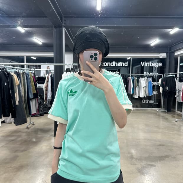 아디다스 아이보리 민트 ADICOLOR CALI TEE
