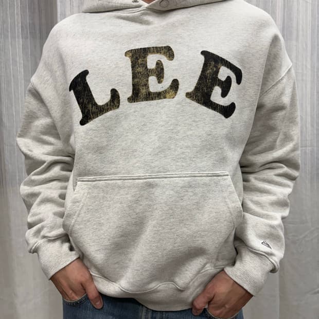 LEE 리 프린팅 후드티