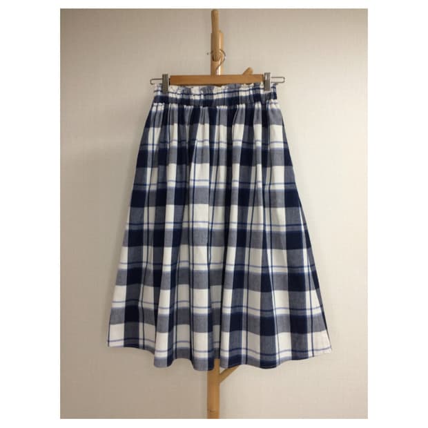 Ray beams 레이빔즈 네이비 체크 스커트