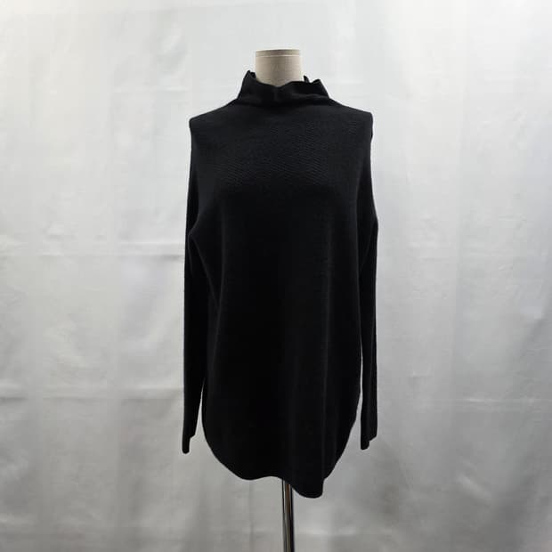 0161 아이잗바바 울 캐시미어 혼방 터틀넥 니트 블랙 여성 55