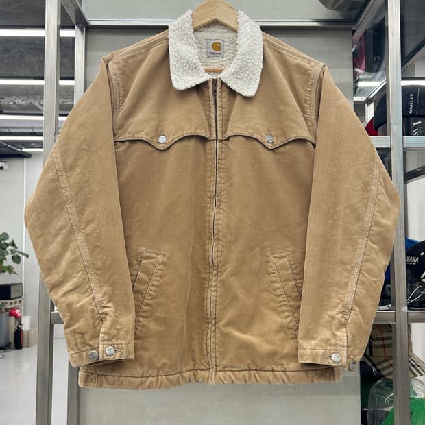 칼하트 Carhartt 00s 코듀로이 트러커 자켓 점퍼 베이지