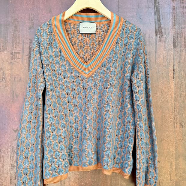 GUCCI 정품 코튼 니트스웨터