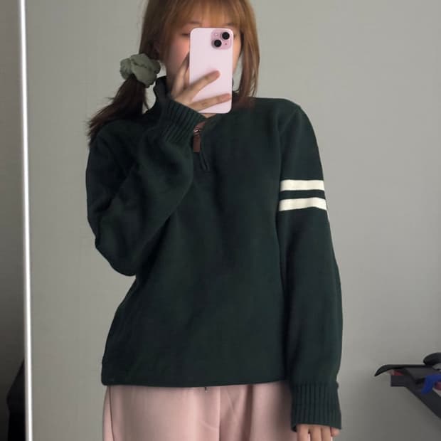 폴로랄프로렌 반집업 가디건 XL