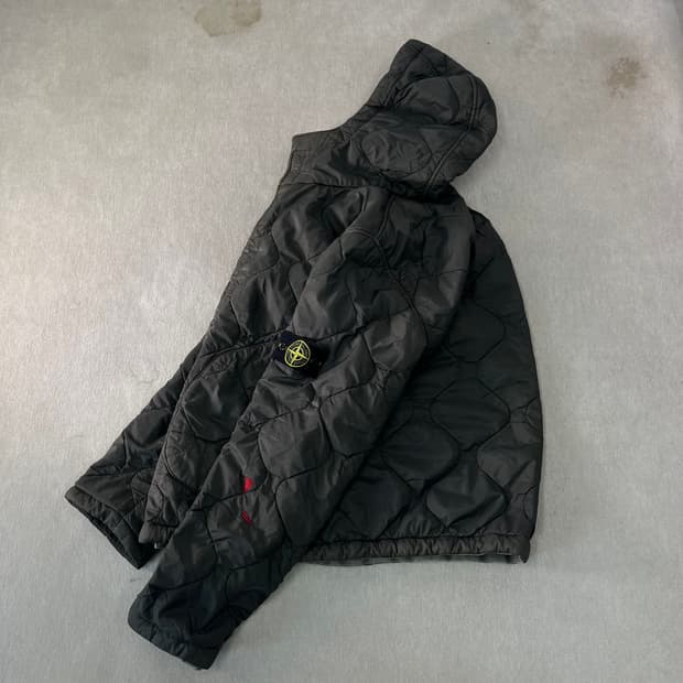 100 스톤아일랜드 90s 퀄팅 카키 자켓