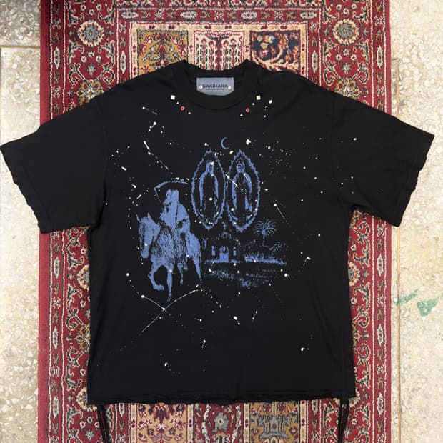 가키하라 kasen 나이트 페인팅 티셔츠 [ 105 ]