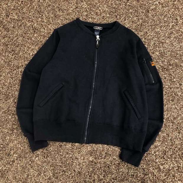 폴로 스포츠 코튼 집업 블루종 자켓