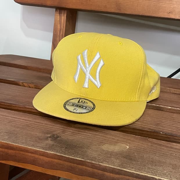 뉴에라 뉴욕양키스 옐로우 made in usa 7 1/2 (60cm)