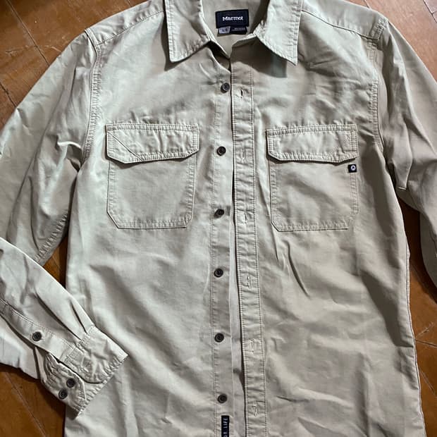 마모트 베이지 아웃도어 남방 S (95)