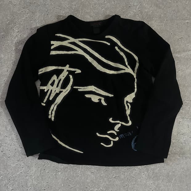 Custo Barcelona Y2K Face Graphic Top 