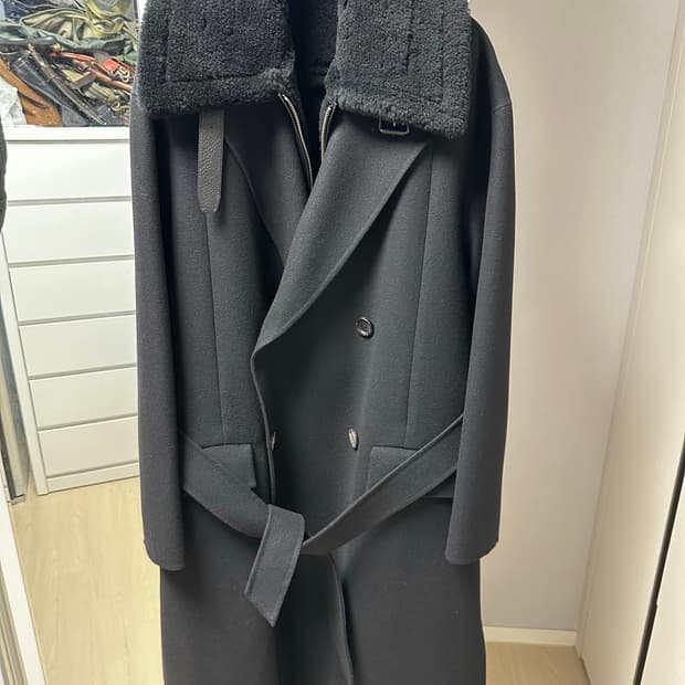 준지 무스탕코트 48 새상품