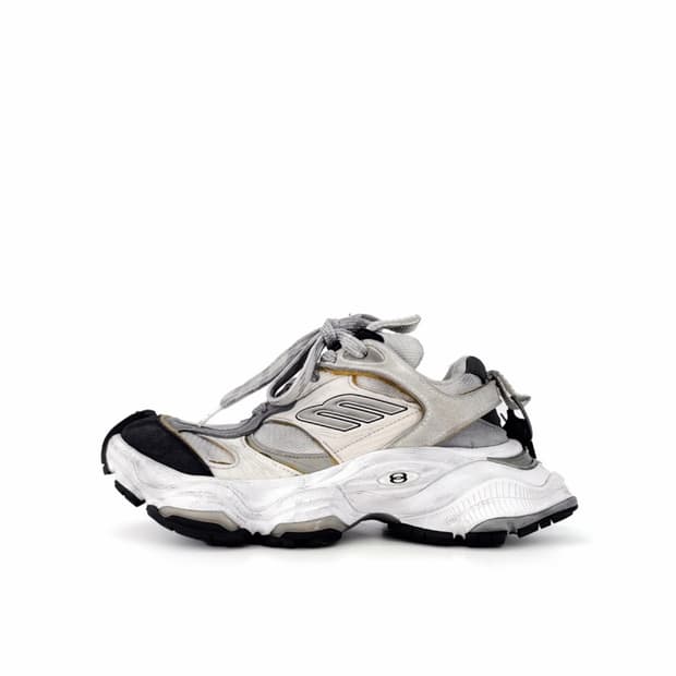 [35] Balenciaga 발렌시아가 여성 카고 스니커즈 화이트 그레이