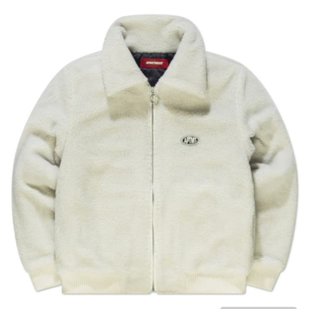 [새상품] 아파트먼트 아이보리 뽀글이 후리스 플리스