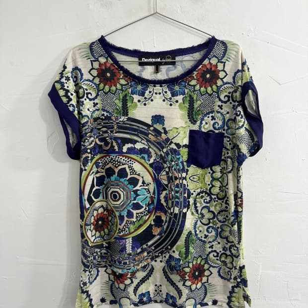 desigual printing top