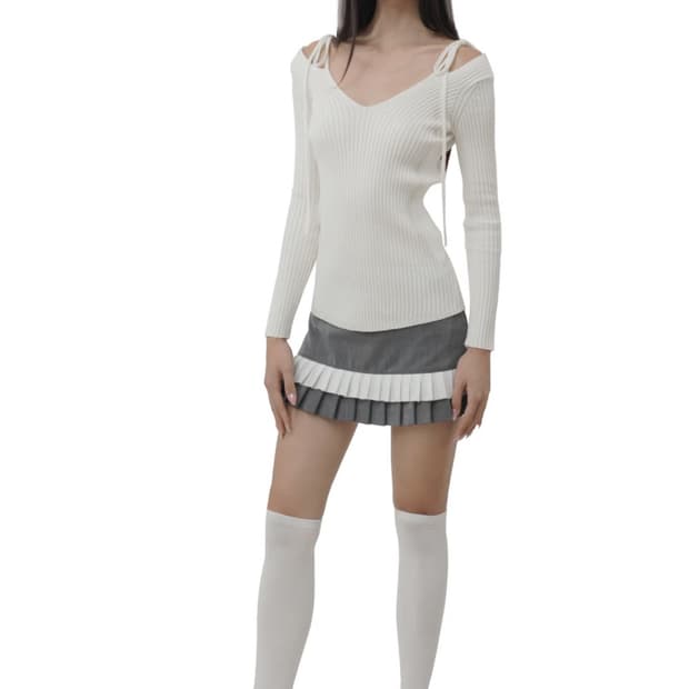 Kleesier 에끌레어 리본 니트