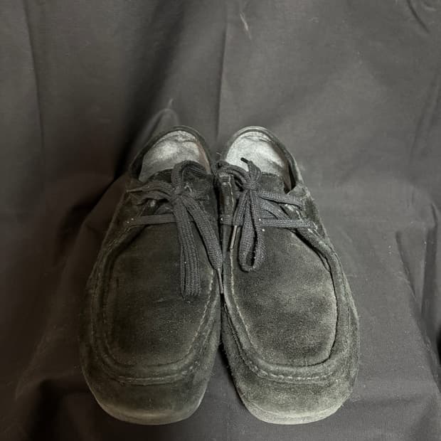 [GU] GU 리얼레더 모카신 슈즈 블랙