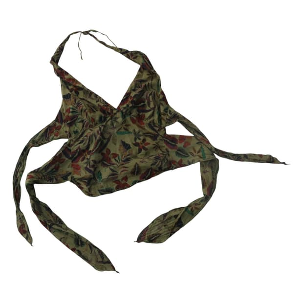 Tola Tola 톨라톨라 빈티지 에스닉 패턴 홀터넥 코튼 탑