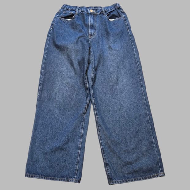 32인치 중청 와이드데님팬츠 