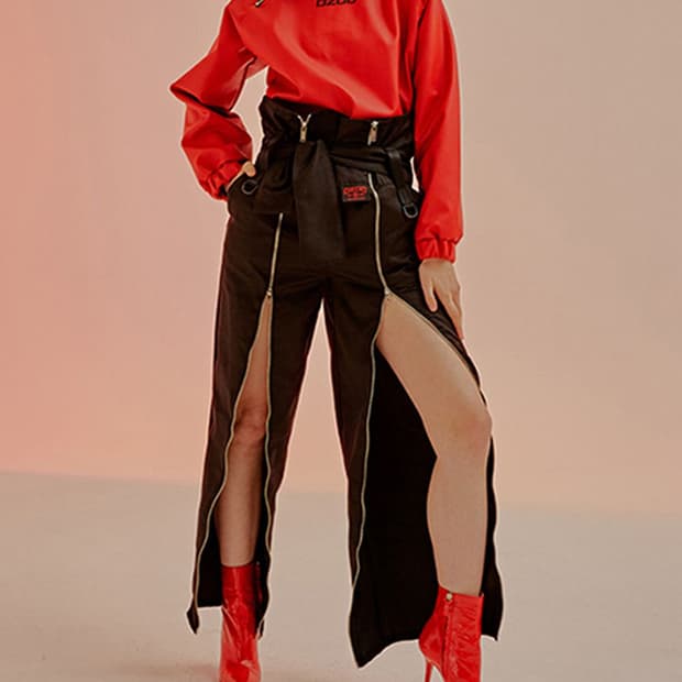 어져드 오픈 지퍼 팬츠