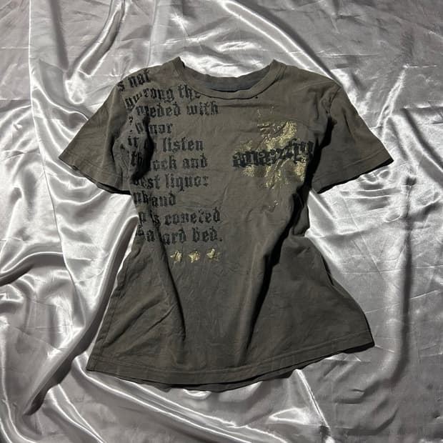 y2k gold tee