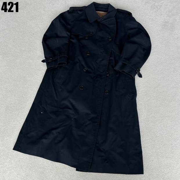 버버리 네이비 트렌치 코트 