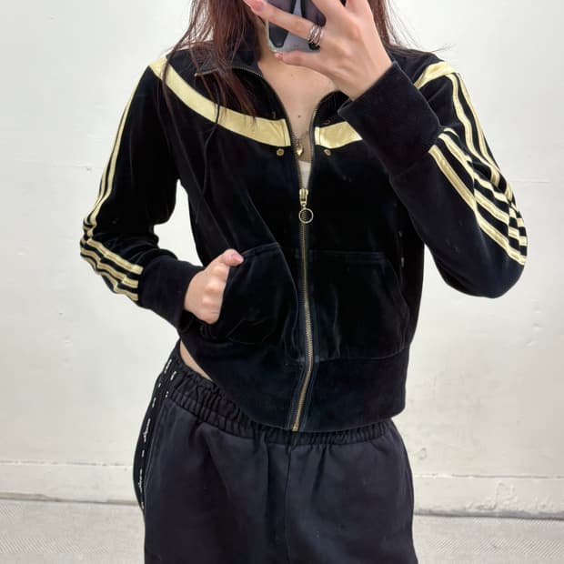 아디다스 벨벳 집업