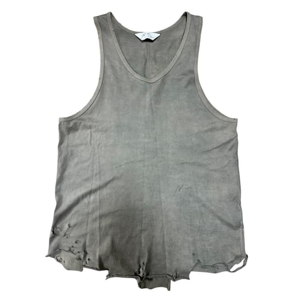 안셀름 데미지 슬리브리스 그레이