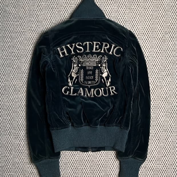 히스테릭글래머 HYSTERIC GLAMOUR 벨벳 블루종