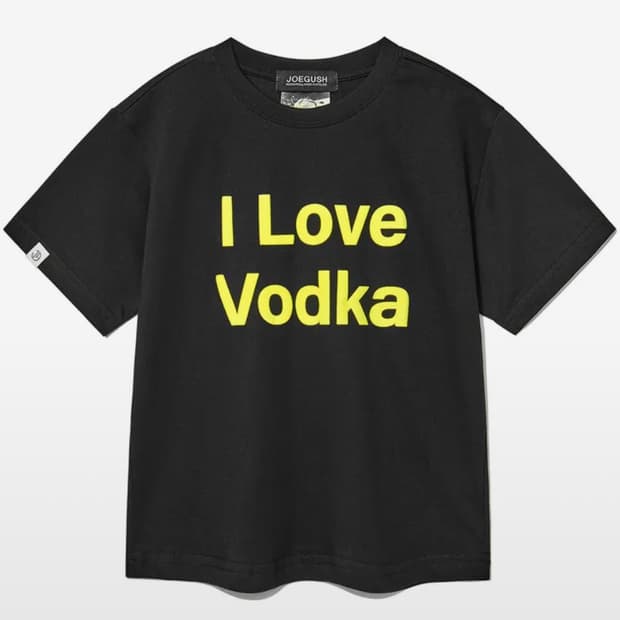 조거쉬 joegush I Love Vodka 크롭 티셔츠