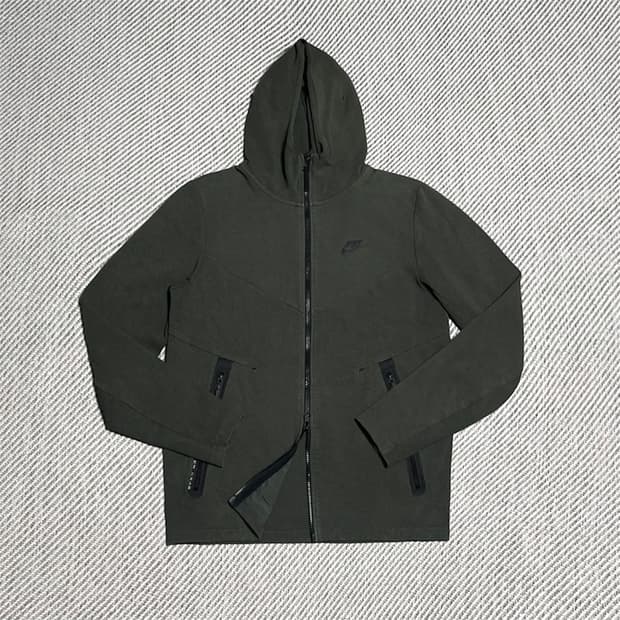 [M] Nike 나이키 테크팩 카키 투웨이 후드집업 자켓