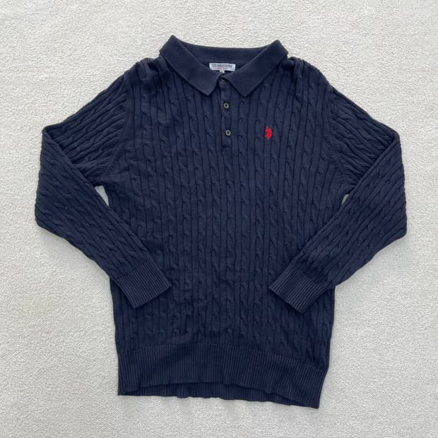 3XL US폴로 케이블 카리 니트 0312M1