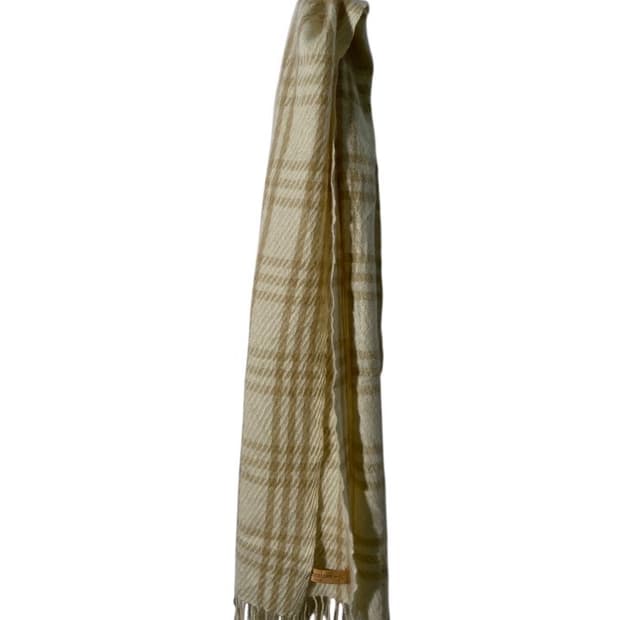 빈티지 체크 캐시미어 머플러