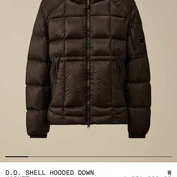 cp company 25fw dd shell 후드 다운 자켓 XL