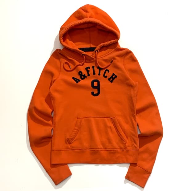 아베크롬비 우먼스 오렌지 후드티 