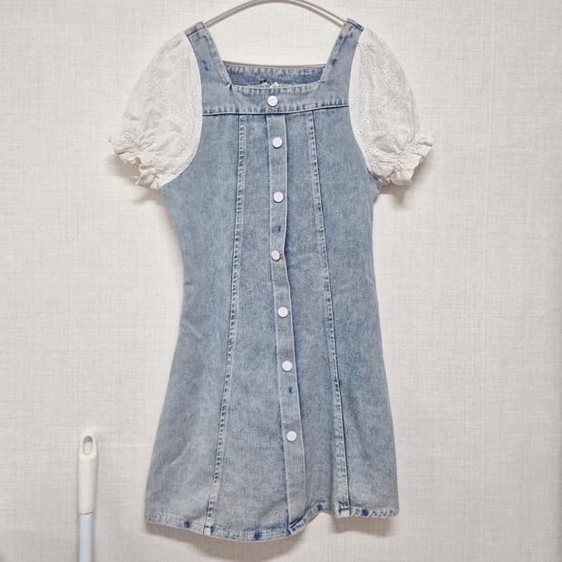 데님 청 원피스