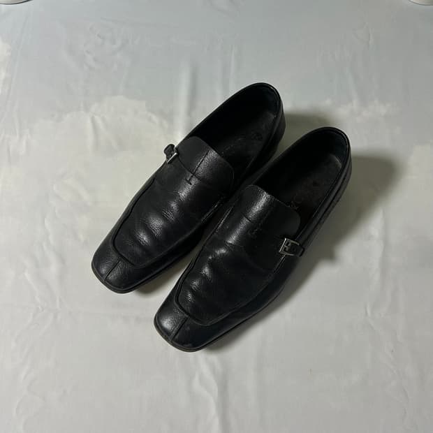 Prada buckle strap loafers