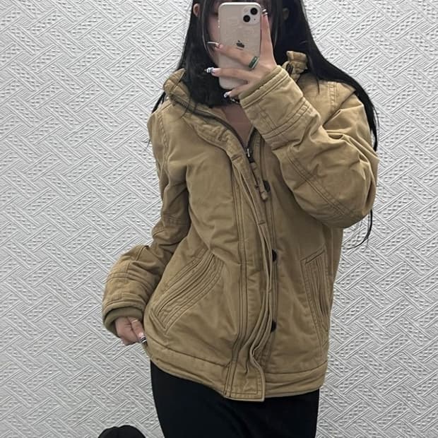 아베크롬비 컨트리 빈티지 트러커 야상 양털 자켓 M C07738