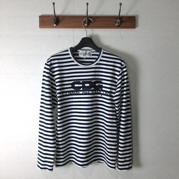 CDG 꼼데가르송 스트라이프 티셔츠 S
