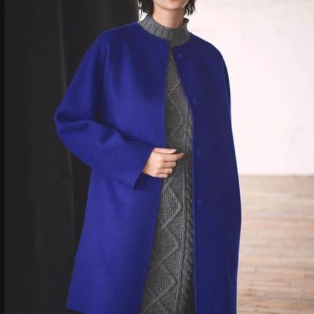 Theory 띠어리 뉴디바이드럭스 라운드넥 울 캐시미어 코트 s사이즈