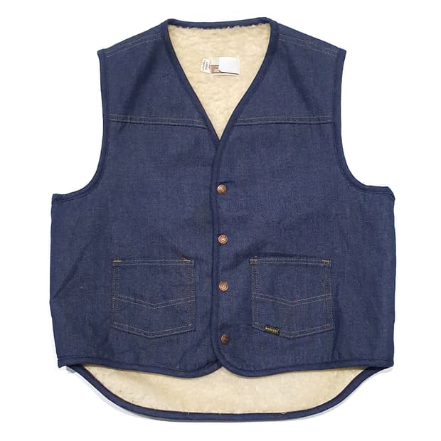 70s sears 시어스 웨스턴 시어링 데님 베스트 L (105)