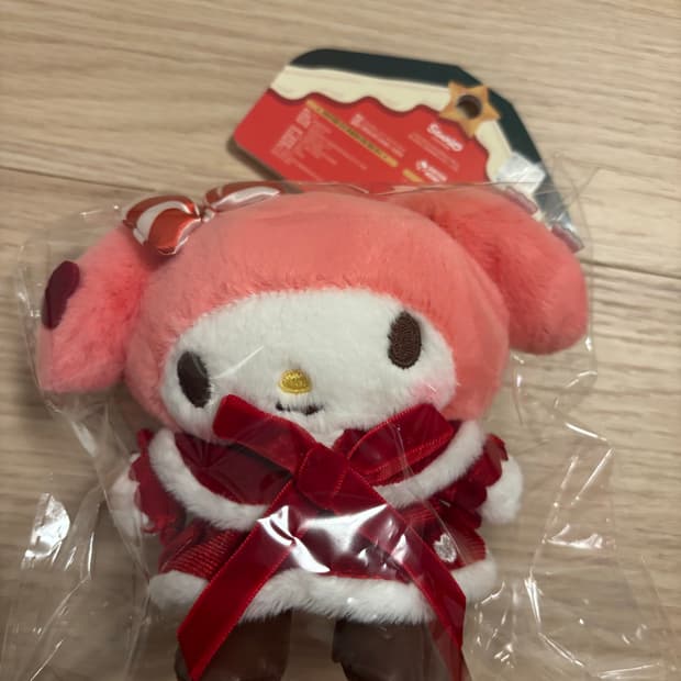 (새상품) 산리오 홀리데이 팝업 크리스마스 가방걸이 키링 마이멜로디