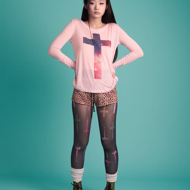 이구사 크로스 프린트 탑