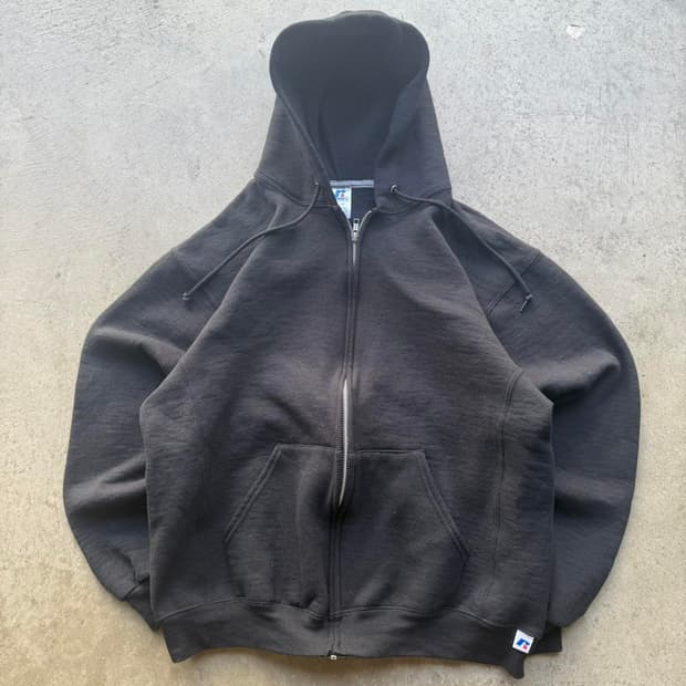 러셀 애슬레틱 빈티지 후드 집업