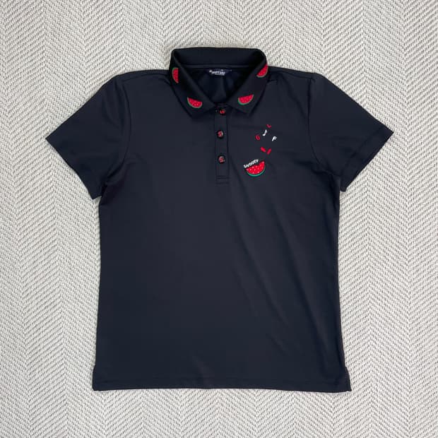 스누피 골프 반팔 카라티 95 블랙