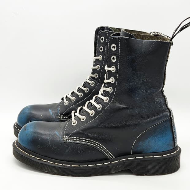 닥터마틴 1919 10홀 블루블랙 투톤 (UK 8)