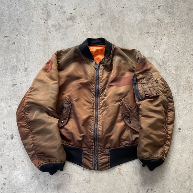 90s AlphaIndustries Distressed MA-1(USA)