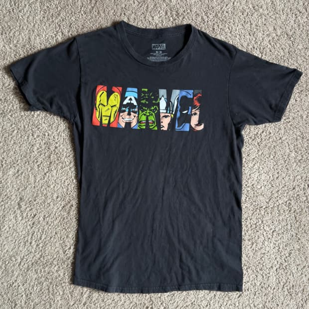 빈티지 마블 MARVEL 로고 티셔츠