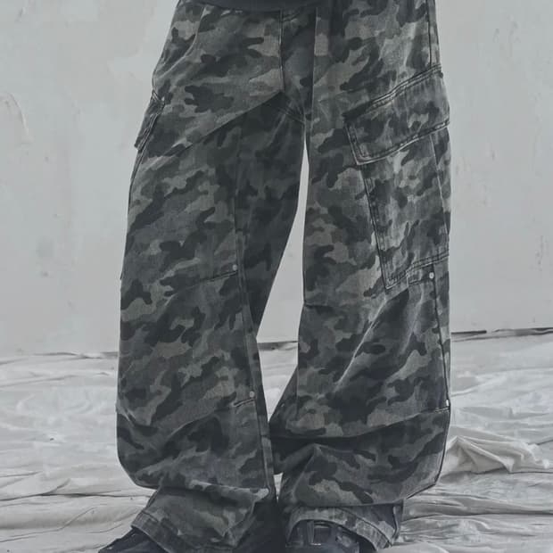 어반드레스 사이드빅 카고팬츠 라이트 카모 xs